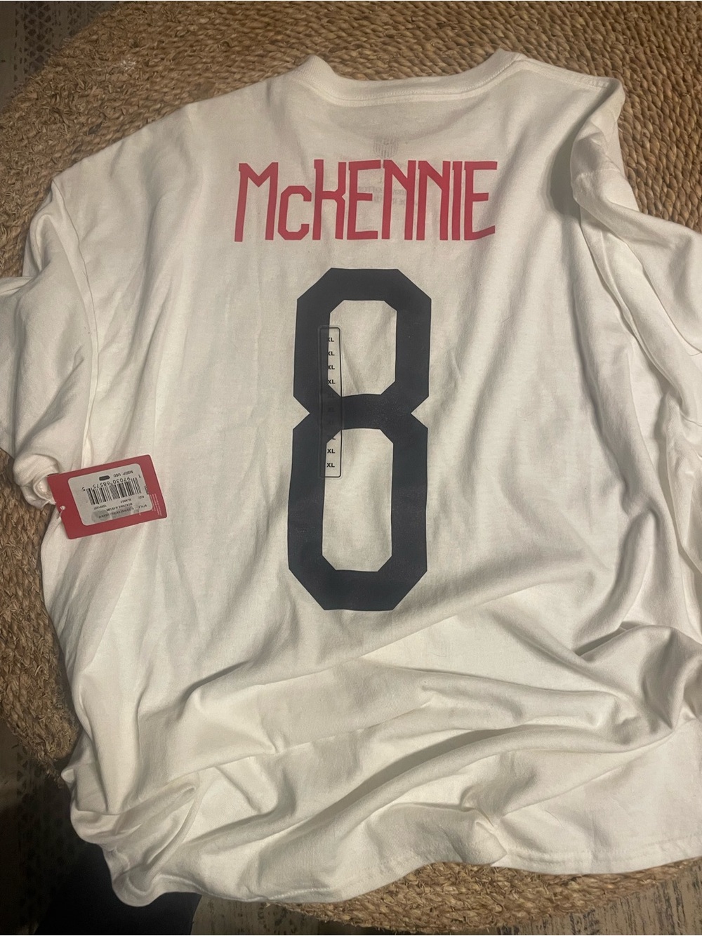 McKennie #8 White Men's Soccer Jersey